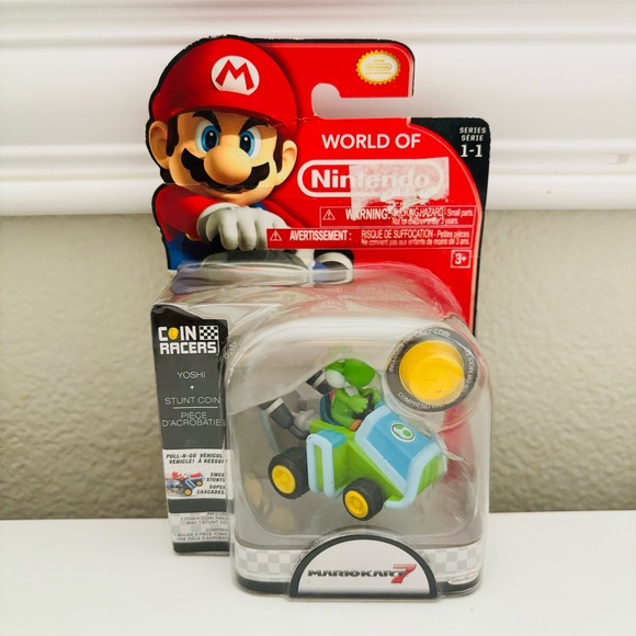 Nintendo | Toys | World Of Nintendo Mariokart 7 Coin Racers Yoshi Stunt ...